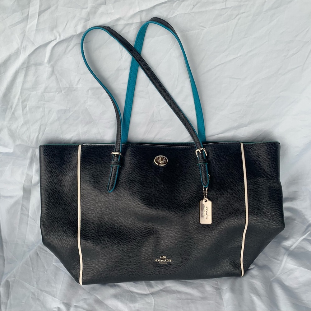 Coach Turnlock Tote Bag